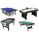 חבילת שולחנות משחק - שולחן הוקי אוויר - שולחן ביליארד - שולחן פינג פונג - שולחן כדורגל